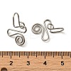 316 Surgical Stainless Steel Clip on Nose Rings STAS-P336-09G-P-3