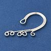 Rack Plating Alloy Ear Cuff Findings FIND-C063-02S-2