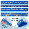 6Pcs 6 Styles Graduation Season Gold Stamping Polyester Printed Ribbon OCOR-PH0005-03-5