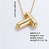Stainless Steel Party Balloon Letter Pendant Cable Chain Necklaces for Women YF1942-20-1
