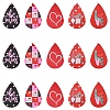 10Pcs 5 Colors PU Leather Big Pendants FIND-FS0003-75-2