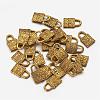 Tibetan Style Alloy Padlock Charms X-GLF0090Y-1