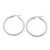 Tarnish Resistant 304 Stainless Steel Hoop Earrings X-EJEW-F105-08P-3