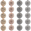20Pcs 4 Colors Alloy Rhinestone Beads FIND-PA0001-20-1
