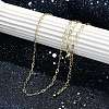 Rack Plating Brass Cable Chain Necklaces LS-NJEW-H049-05G-1
