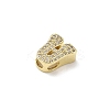 Brass Micro Pave Cubic Zirconia Charms KK-I382-06G-3
