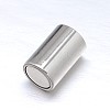 304 Stainless Steel Magnetic Clasps with Glue-in Ends STAS-M200-B-01-3