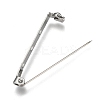 Tarnish Resistant 304 Stainless Steel Brooch Findings Sets LS-STAS-G137-52P-01-2