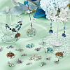 28Pcs 7 Styles Mixed Gemstone Pendants PALLOY-AB00215-5