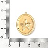 304 Stainless Steel Epoxy Resin with Natural Shell and Sequins Inside Pendants STAS-L026-17G-A04-3
