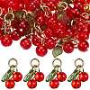 40Pcs Glass & Acrylic Beaded Charms FIND-SZ0003-73-1