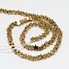 Electroplate Non-magnetic Synthetic Hematite Beads Strands G-J173-6x6mm-03-2