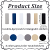 6 Bags 6 Colors 36Pcs Cloth Shoe Heel Repair Patch AJEW-DR0001-96-2