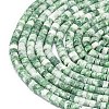 Natural Green Spot Jasper Beads Strands G-P575-B18-4x2mm-3