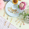 Starfish Alloy Enamel Pendant Decorations HJEW-SC00051-4