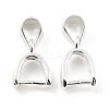 925 Sterling Silver Ice Pick Pinch Bails STER-Z001-121S-03-1