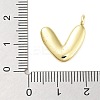 Rack Plating Brass Balloon Letter Pendants KK-C050-01G-V-3