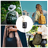 4Pcs 4 Colors Plastic Hand Sanitizer Bottle with PU Leather Cover KEYC-CL0001-04A-4