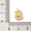 Ion Plating(IP) 304 Stainless Steel Micro Pave Cubic Zirconia Pendants STAS-H228-01G-08-3