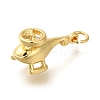 Rack Plating Brass with Cubic Zirconia Pendants KK-Z086-29G-01-2