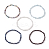 Natural Mixed Gemstone Beaded Stretch Bracelets for Women BJEW-JB13335-2
