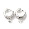 201 Stainless Steel Huggie Hoop Earrings Findings STAS-A167-01R-S-1