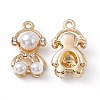 ABS Plastic Imitation Pearl Pendants PALLOY-K259-06G-2