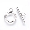 Non-Tarnish 304 Stainless Steel Toggle Clasps STAS-G204-01C-P-1