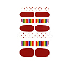 Rainbow Polka Dot Style Full Cover Nail Wraps Stickers MRMJ-T040-267-1