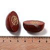 Natural Red Jasper Oval Display Decorations G-F774-01F-3