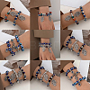 3 Strands 3 Styles Round Handmade Evil Eye Lampwork Beads Strands LAMP-PA0001-48-6