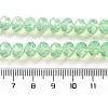 Baking Paint Transparent Glass Beads Strands DGLA-A034-J8MM-D02-4