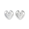 Heart CCB Plastic Stud Earrings for Women EJEW-Q382-05P-1