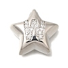 Rack Plating Brass Micro Pave Cubic Zirconia Pendants KK-I722-05P-W-1