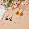160Pcs 2 Colors 304 Stainless Steel Earring Hooks STAS-BBC0003-78-4