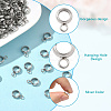 150Pcs 304 Stainless Steel Tube Bails STAS-BBC0008-25-3