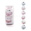 500 Adorable Round Cartoon Stickers in 6 Designs DIY-B010-01-1