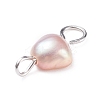 Natural Freshwater Pearl Connector Charms PALLOY-JF01404-01-4