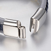 Braided Leather Cord Bracelets BJEW-H561-07B-3