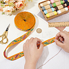 10 Yards Ethnic Style Embroidery Polyester Ribbons OCOR-FG0002-26A-3