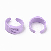 Spray Painted Alloy Cuff Rings RJEW-T011-34F-RS-2