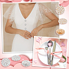 16Pcs 2 Colors 1-Hole Alloy Rhinestone Shank Buttons BUTT-GA0001-17-6