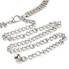Alloy Crystal Rhinestone Link Chain Belts AJEW-U019-01P-01-4