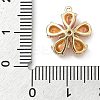 Brass Micro Pave Cubic Zirconia Pendants KK-S514-02E-G-3