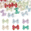 20Pcs UV Plating Transparent Acrylic Beads MACR-TA0002-36-1