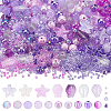 Transparent Spray Painted Glass & Acrylic Beads Kits GLAA-NB0001-82-1