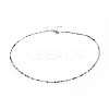 Natural Tourmaline Beaded Necklaces NJEW-JN02492-08-1