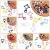 15Pcs Spray Painted Alloy Swivel Lobster Claw Clasps FIND-YW0010-11-2