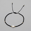 Adjustable Glass Seed Bead Braided Bead Bracelets for Women VT9382-2-1
