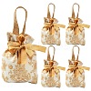 Floral Printed Cloth Candy Gift Packaging Candy Bags with Handles LS-AJEW-YWC0005-01B-1